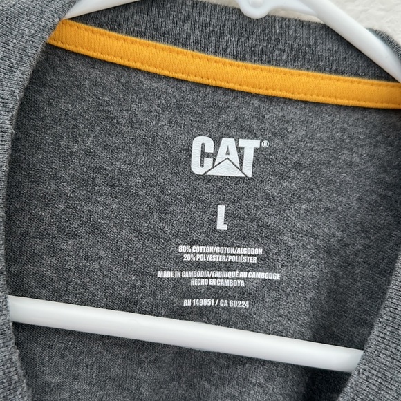 Caterpillar Men's Short Sleeve Logo Tee Large - Picture 2 of 3